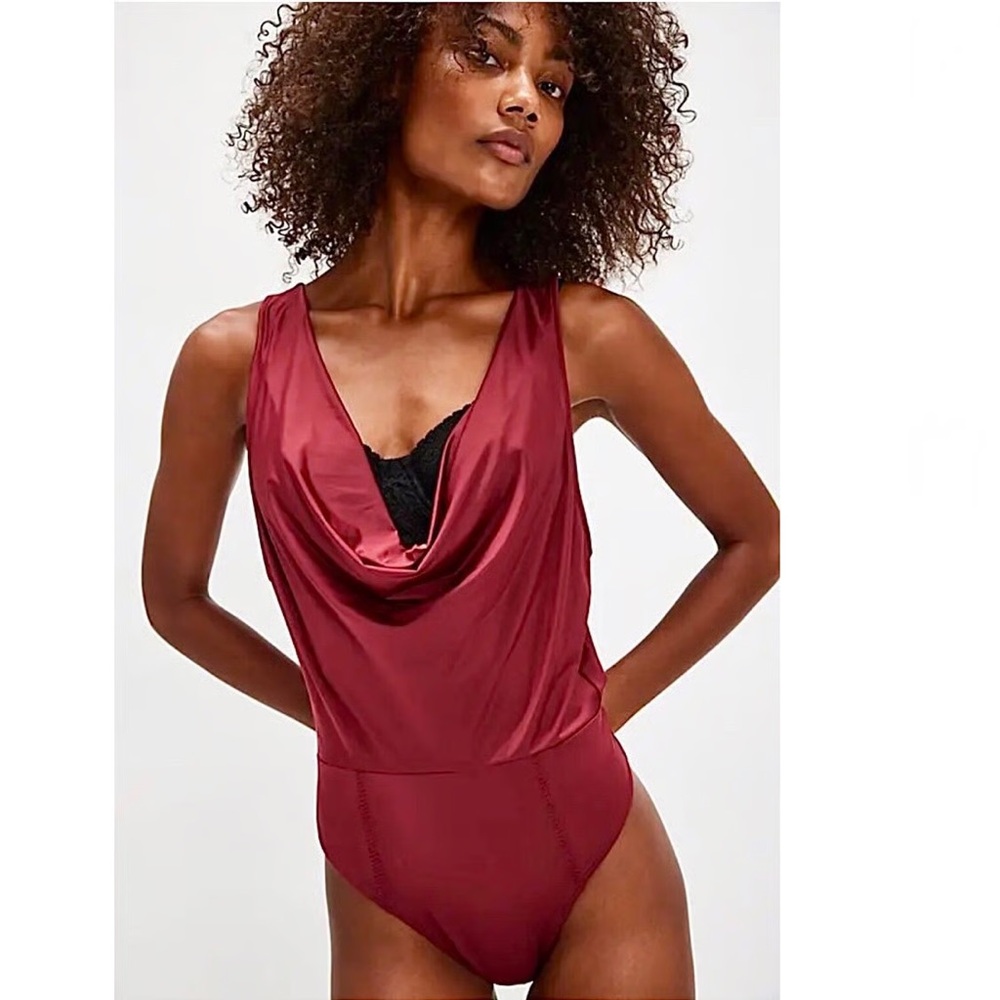 Free People Red Rouge Bodysuit | NWT